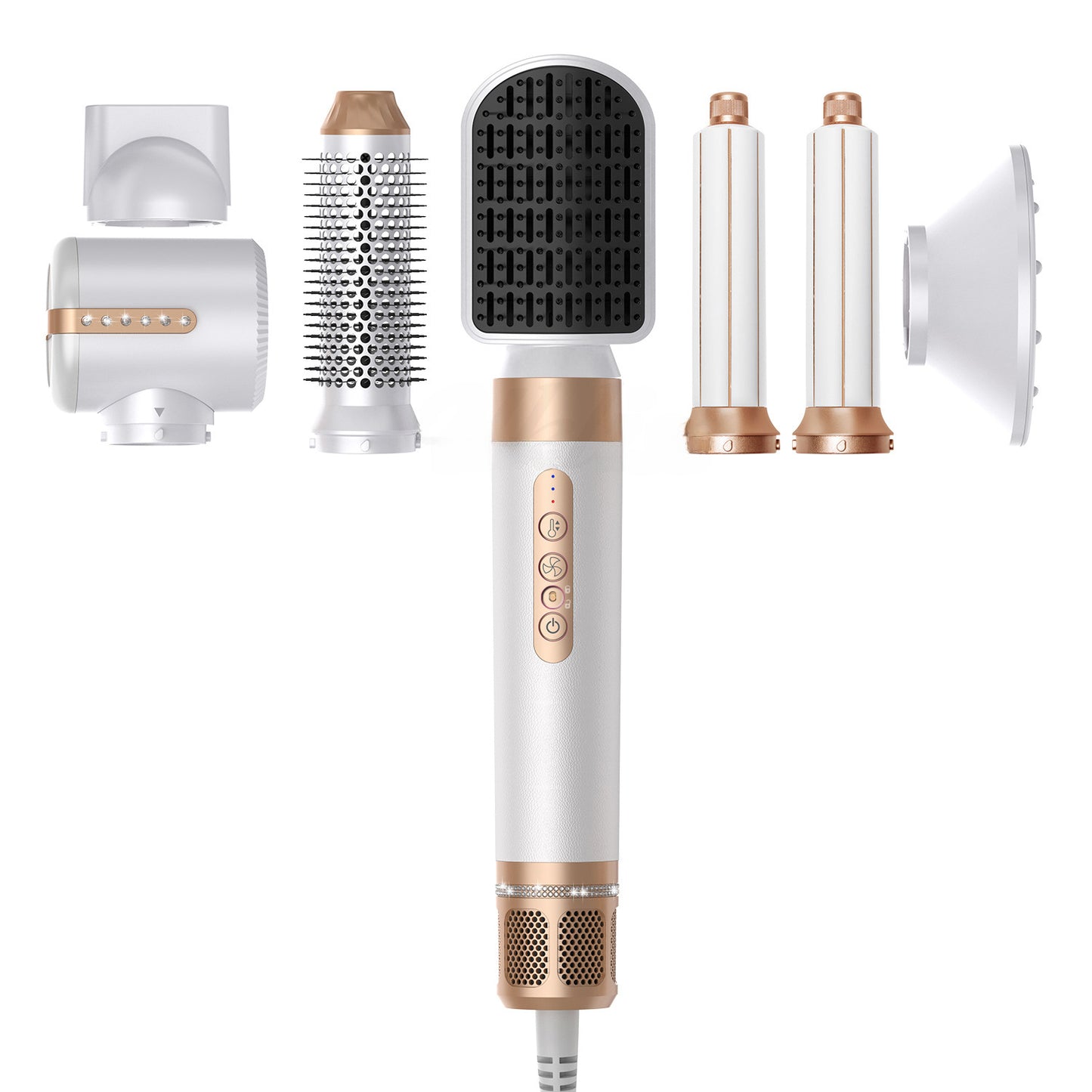7-in-1 Hot Air Brush & Hair Dryer Styler | Professional Salon Results