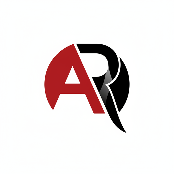 AR Business Solutions Red Black Icon